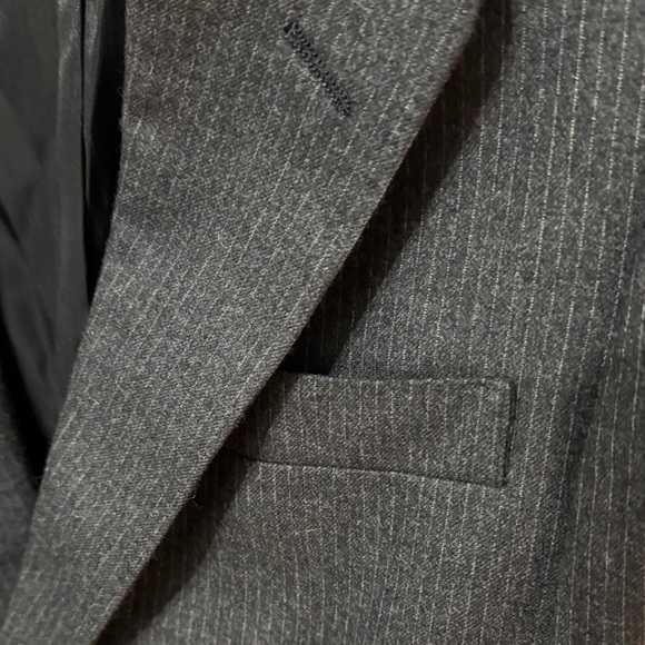Lanvin Charcoal Pinstripe Blazer - Picture 5 of 9